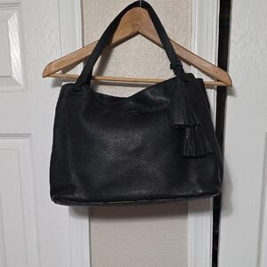 Tory Burch Black Leather Shoulder Bag